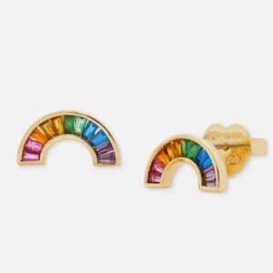 Kate Spade Rainbow Joy Multi Color Stone Stud Earrings NWT